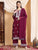 Shiza Chikankari Premium Modal Co-ord Set (Wine)