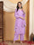 Farha Chikankari Premium Modal Co-ord Set (Lavender)